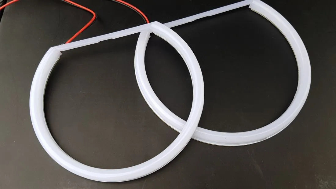 Ангелски Очи Лайтбар Дизайн за Ford Focus MK2 (2004-2008) - Бял цвят