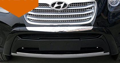 Преден и заден ролбар за Hyundai Santa Fe (2010-2012) - черен - View 3