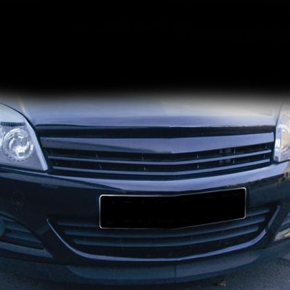 Решетка без емблема за Opel Astra H 5 врати (2004-2007) - черна - View 2