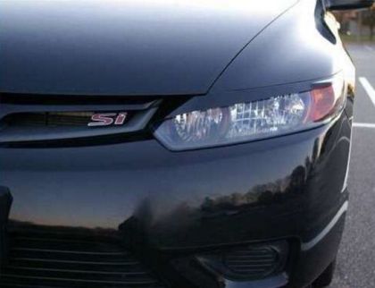 Вежди за фарове за Honda Civic (2006+) 2 врати - черни - View 2