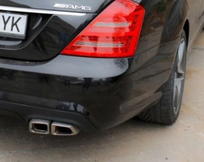 Задна броня за Mercedes W221 S-Class (2005-2011) - AMG с накрайници - View 2