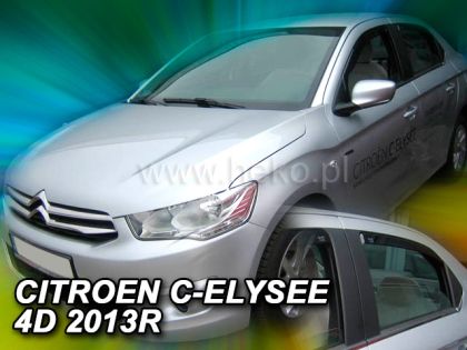 Ветробрани за CITROEN C-ELYSEE (2013+) Sedan - 4бр. предни и задни - View 2