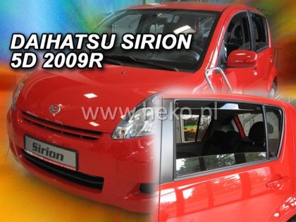 Ветробрани за DAIHATSU SIRION (2005+) / SUBARU JUSTY (2007 - 2011) 5 врати - 4бр. предни и задни - View 2