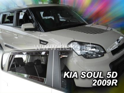 Ветробрани за KIA SOUL (2009-2014) 5 врати - 4бр. предни и задни - View 2