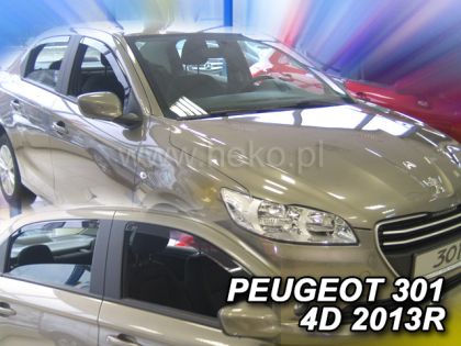 Ветробрани за PEUGEOT 301 (2013+) Sedan - 4бр. предни и задни - View 2