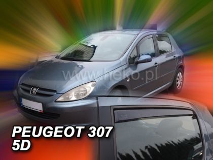 Ветробрани за PEUGEOT 307 (2001+) 5 врати - 4бр. предни и задни - View 2