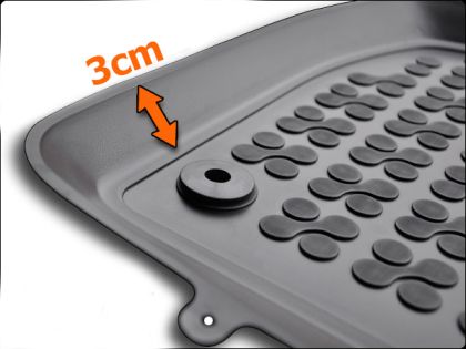 Гумени стелки за SEAT Altea XL (2006-2015) - версия без bluetooth модул под шофьорската седалка - ти - View 2