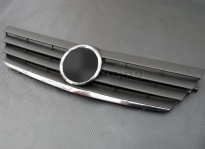 Решетка за Mercedes C203 Coupe (2000-2007) - 4 ребра черна - View 2