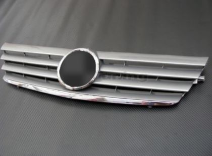 Решетка за Mercedes C203 Coupe (2000-2007) - 4 ребра хром - View 3