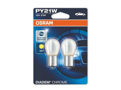 Хромирани крушки за мигачи Osram - с разминати пинове - View 2