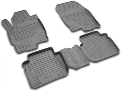 3D Гумени стелки за MITSUBISHI Colt (2003-2009) 5 doors 4 pcs.