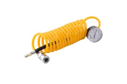 Въздушен компресор за автомобили с манометър, кутия и аксесоари - 12V, 23А, 150PSI - View 3