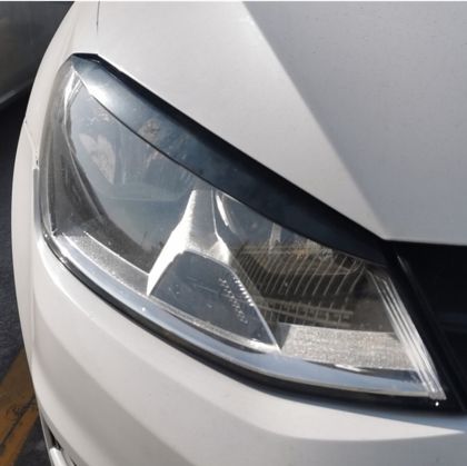 Вежди за фарове Volkswagen Golf 7 (2014-2019) - черен гланц - View 2