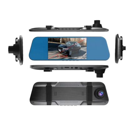 Видеорегистратор DVR 1080 FULL HD с 5,5" LCD Touch screen дисплей в огледалото и камера за задн - View 2