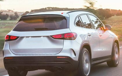 Спойлер антикрило за Mercedes GLA X157 (2020+) AMG - черен гланц - View 2