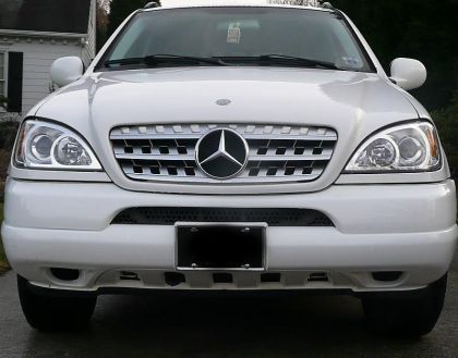 Решетка за Mercedes ML W163 (W164 дизайн) (1998-2005) - хром - View 2