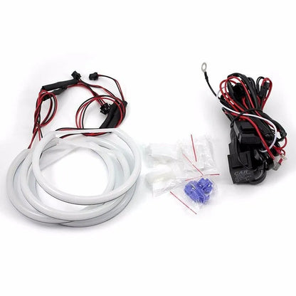 Ангелски Очи Лайтбар Дизайн за Ford Focus MK2 (2004-2008) - Бял цвят