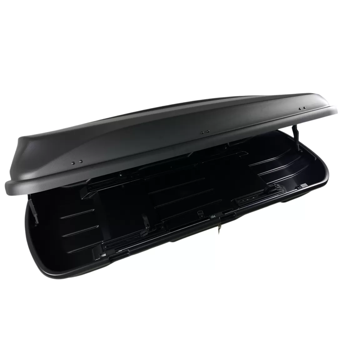 Автобокс Junior Xtreme 2 195x78x39cm с 85 mm крепежи,с двустранно отваряне с ключ, 450 литра - черен