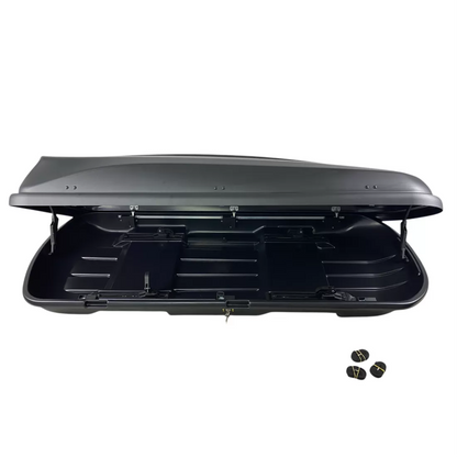 Автобокс Junior Xtreme 2 195x78x39cm с 85 mm крепежи,с двустранно отваряне с ключ, 450 литра - черен