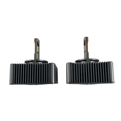 Лед крушки - Led система D5S за подмяна на фабричен ксенон - 20000 Лумена 40W - Canbus 6000K - 300% повече светлина