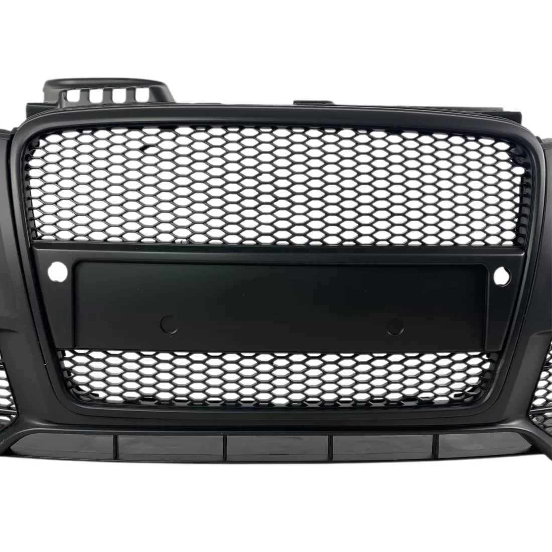 Предна броня за Audi A4 B7 8E (2004-2008) - S-Line Design с черна решетка с отвори за парктроник