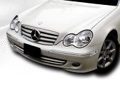 Решетка за Mercedes C203 Coupe (2000-2007) - 4 ребра хром - View 2