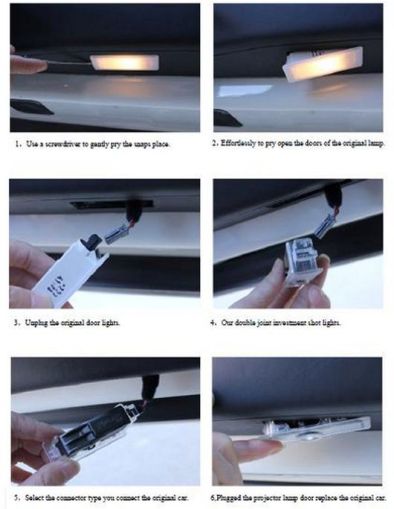 Лого проектор на мястото на плафона на вратата  - Toyota - View 3