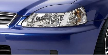 Вежди за фарове за Honda Civic (2001-2003) - черни - View 2