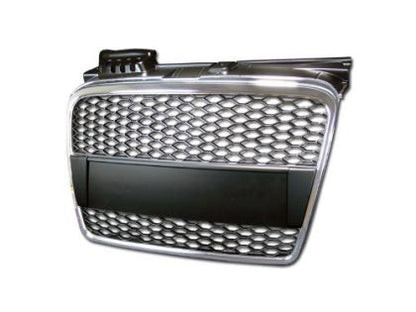 Решетка без емблема за Audi A4 B7 (2004-2007) -  RS Look с хром рамка - View 2