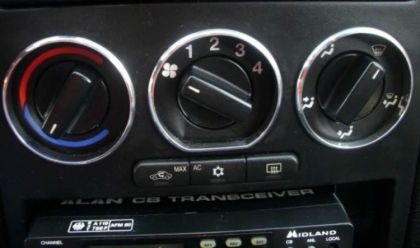 Рингове за копчетата на парното за Opel Astra G / Zafira А - хром - View 2