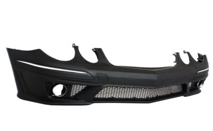 Предна тунинг броня за  Mercedes W211 E-Class (2006-2009) - AMG Design без отвори - View 2