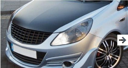 Решетка без емблема за Opel Corsa D (2006-2010) - черна - View 2
