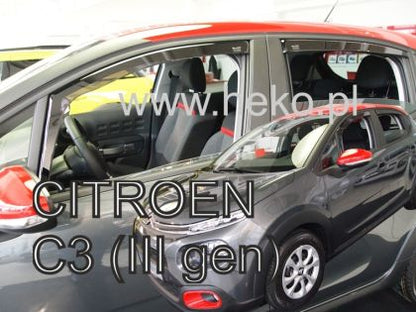 Ветробрани за CITROEN C3 III (2017+) 5 врати - 4бр. предни и задни - View 2