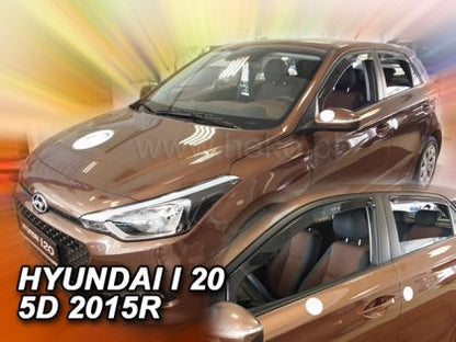 Ветробрани за HYUNDAI i20 (2015-2019) 5 врати - 4бр. предни и задни - View 2