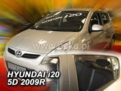 Ветробрани за HYUNDAI i20 (2009-2015) 5 врати - 4бр. предни и задни - View 2