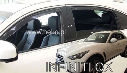 Ветробрани за INFINITI FX/QX (2008+) 5 врати - 4бр. предни и задни - View 2