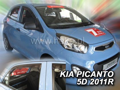 Ветробрани за KIA PICANTO (2004-2011) 5 врати - 4бр. предни и задни - View 2