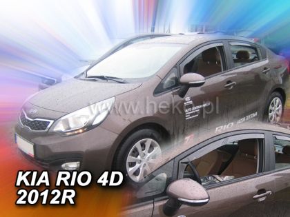 Ветробрани за KIA RIO (2011-2017) 5 врати - 4бр. предни и задни - View 2