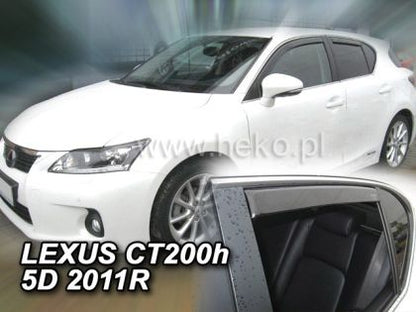 Ветробрани за LEXUS CT 200H (2011+) 5 врати - 4бр. предни и задни - View 2