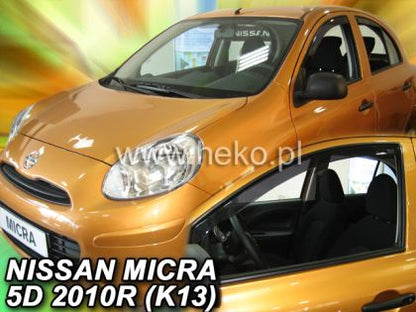 Ветробрани за NISSAN MICRA (2010+) 5 врати - 4бр. предни и задни - View 2