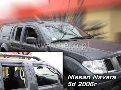Ветробрани за NISSAN NAVARA / PICK UP (2005-2014) 4 врати - 4бр. предни и задни - View 2