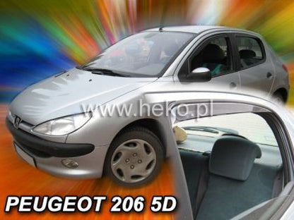 Ветробрани за PEUGEOT 206 5 врати - 4бр. предни и задни - View 2