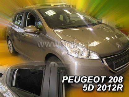 Ветробрани за PEUGEOT 208 (2012+) 5 врати - 4бр. предни и задни - View 2
