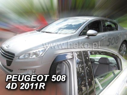 Ветробрани за PEUGEOT 508 (2011+) Sedan - 4бр. предни и задни - View 2