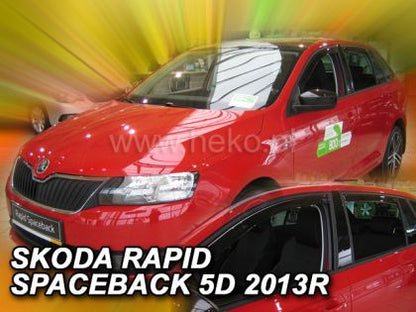 Ветробрани за SKODA RAPID / SPACEBACK (2012+) 5 врати - 4бр. предни и задни - View 2
