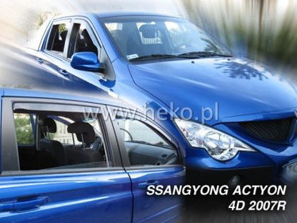 Ветробрани за SSANGYONG ACTYON / ACTYON SPORTS (2005+) 4 врати - 2бр. предни - View 2