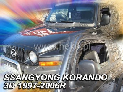 Ветробрани за SSANGYONG ACTYON (2007+) 5 врати - 4бр. предни и задни - View 2