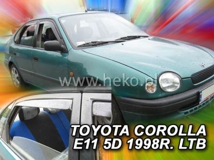 Ветробрани за TOYOTA COROLLA (1997-2001) 5 врати - 4бр. предни и задни - View 2