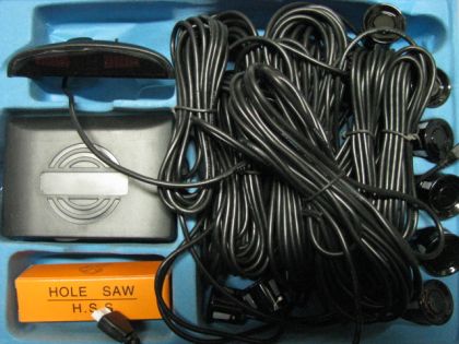 Парктроник с 8 сензора и LED дисплей - сребристи датчици - View 2