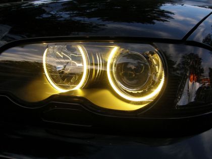 Ангелски Очи CCFL за BMW E46 седан, комби (1998-2005) / купе (1998-2003) - Жълт цвят - View 2